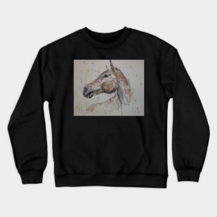 Horse line drawing. Crewneck Sweatshirt